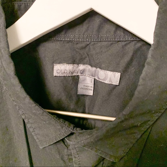 Old Navy Black Short Sleeve Shirt, L - Picture 3 of 5